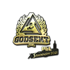 Sticker | GODSENT (gold) | Stockholm 2021