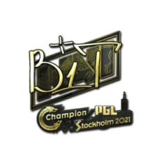 Sticker | b1t (gold) | Stockholm 2021