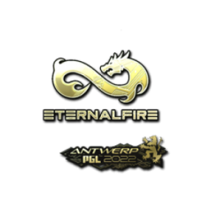 Sticker | Eternal Fire (Gold) | Antwerp 2022