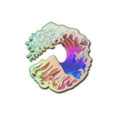 Sticker | Big wave (holographic)