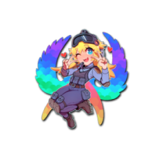 Sticker | Kawaii commando (holographic)