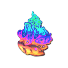 Sticker | Liquid fire (holographic)