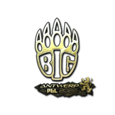 Sticker | BIG (Gold) | Antwerp 2022